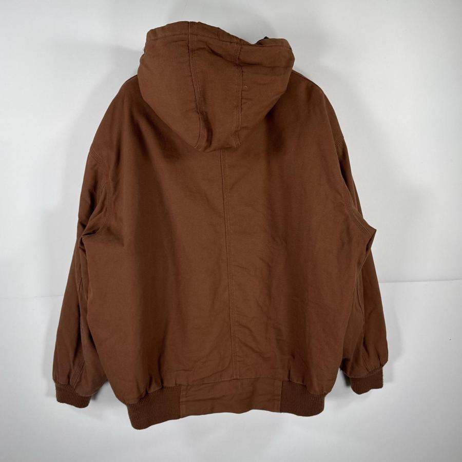 ワークジャケットダックパーカー アクティブジャケット　裏地ボア　ブラウン　M Carhartt/カーハート Washed Duck Insulated Active Jacket