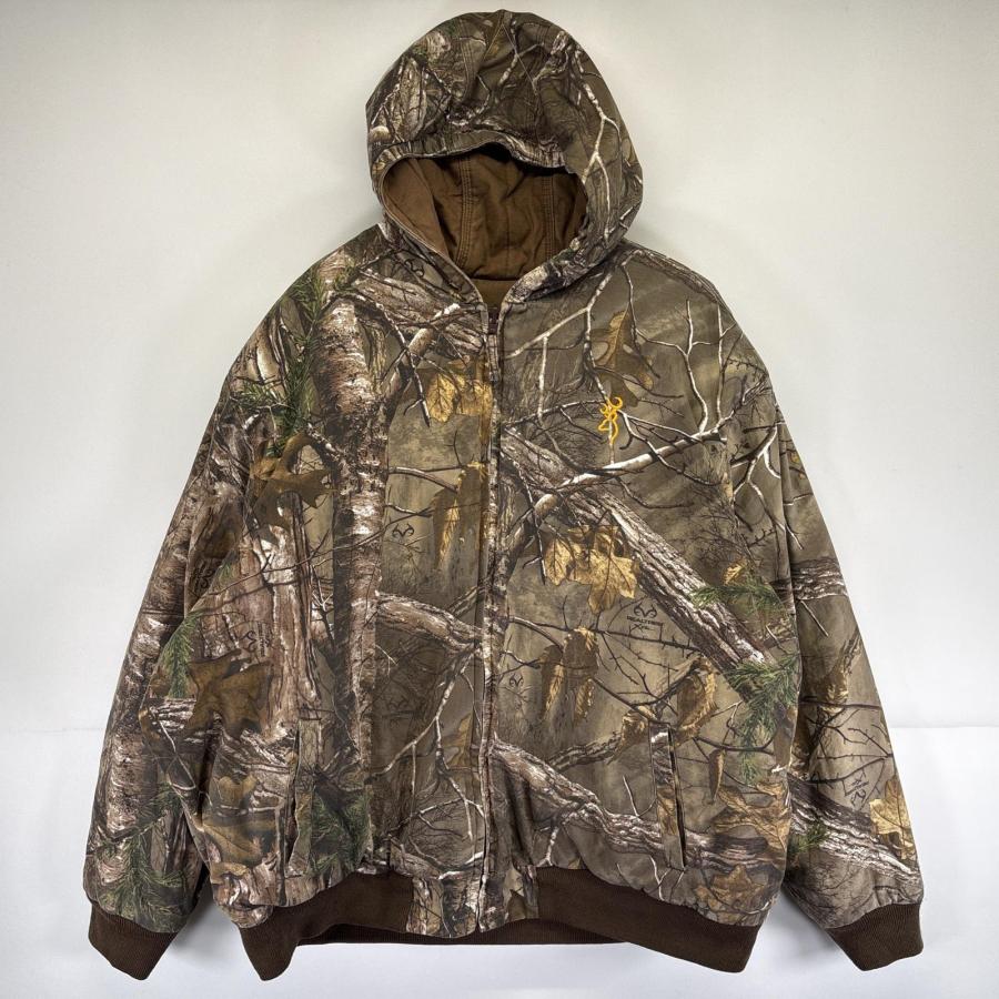 古着 BROWNING ワークジャケット リアルツリーカモフラ ダック
