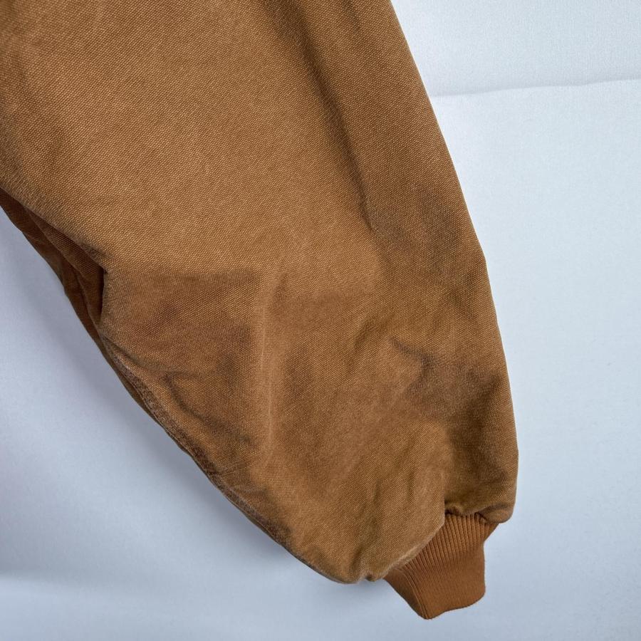 古着 カーハート Carhartt ワークジャケット アクティブジャケット ダック ワンポイントロゴ 中綿 大きいサイズ パーカー 4XL  ベージュ系 メンズ Carhartt（カーハート） 古着 ワークジャケット アクティブジャケット