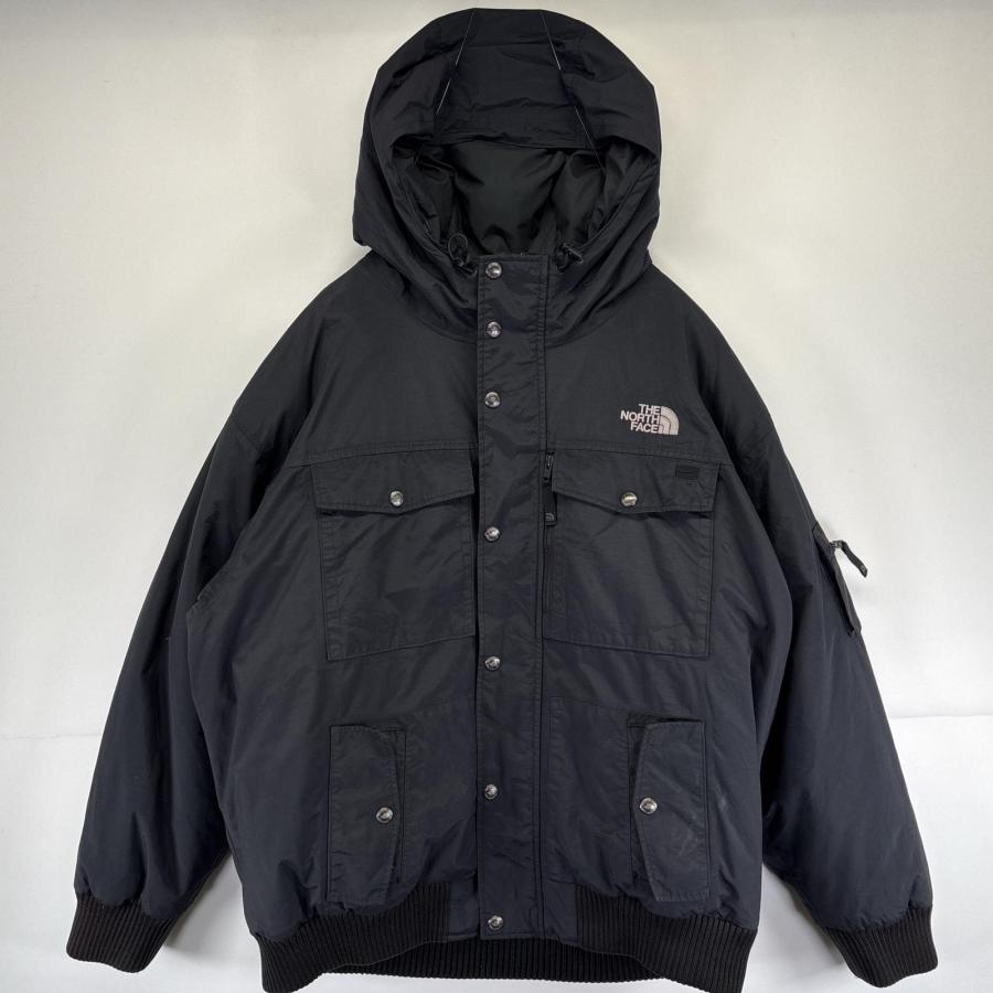古着 ザ・ノースフェイス THE NORTH FACE ダウンジャケット Hy VENTハイベント ナイロンジャケット パーカー アウトドア XXL  ブラック THE NORTH FACE（ザ ノースフェイス） 古着 ダウンジャケット Hy VENT