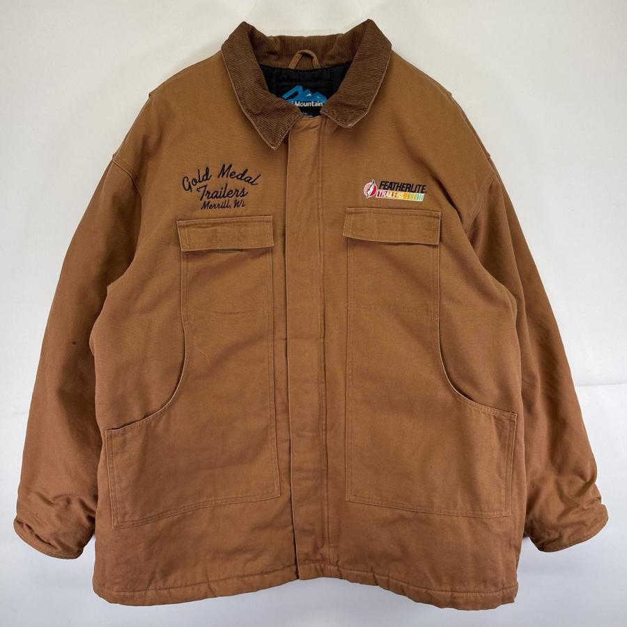 TRI-MOUNTAIN ダックワークジャケット ウールライナー 古着 Tri Mountain ワークジャケット ダック フルジップ 大きいサイズ