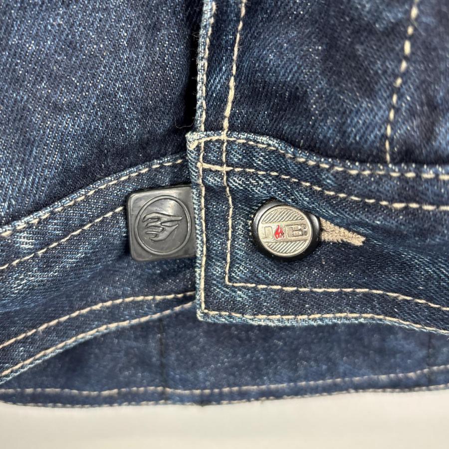 古着 Johnny Blaze デニムジャケット スカル刺繍 大きいサイズ