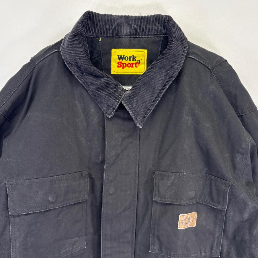 古着 Work Sport ワークジャケット ダック 大きいサイズ カバーオール