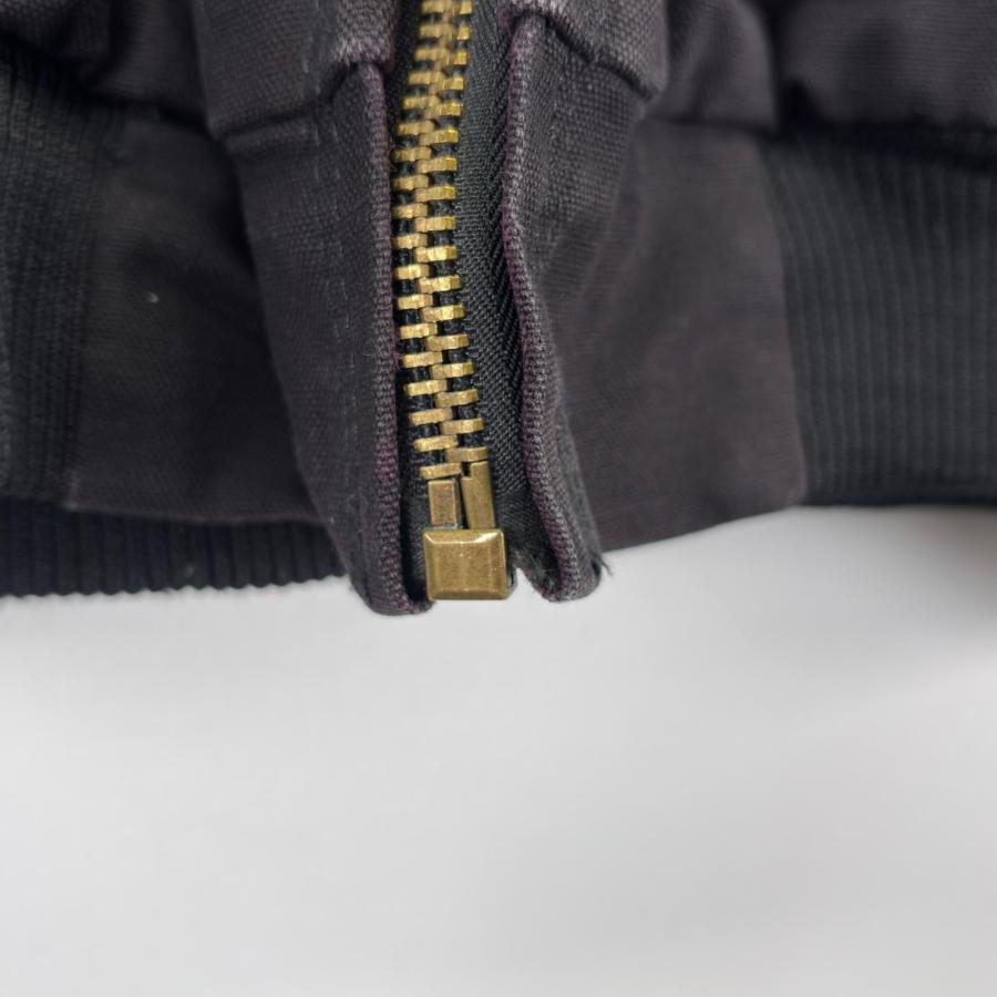 古着  BERNE ワークジャケット 大きいサイズ アクティブジャケットタイプ 企業刺繍  TALONジッパー 2XL  ブラック メンズ 古着 BERNE ワークジャケット 大きいサイズ アクティブジャケット