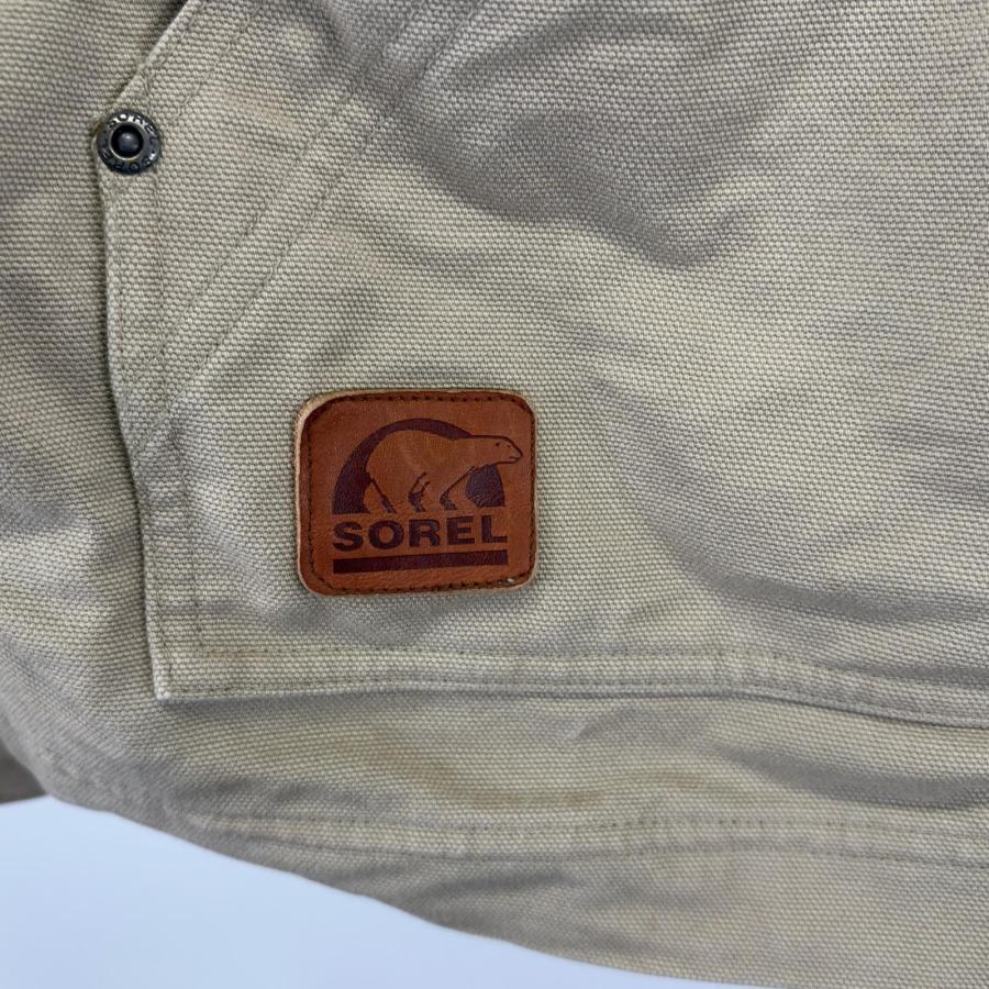 古着 SOREL ワークジャケット ダックジャケット 襟コーデュロイ ワン