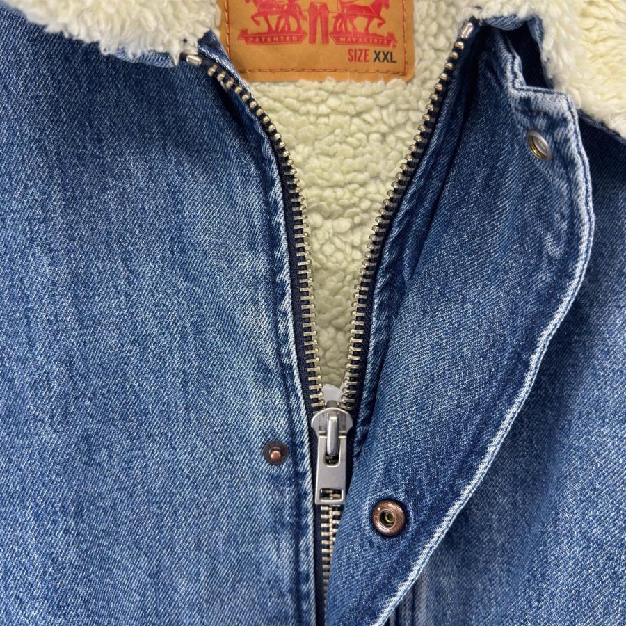 Levi's（リーバイス） 古着 デニム ジャケット フルジップ 裏ボア G