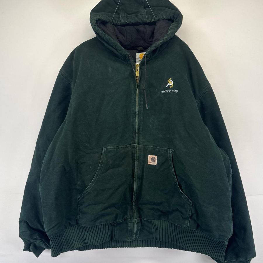 古着　90s Carhartt アクティブジャケット カーハート　グリーン Carhartt（カーハート） 古着 ダック ジャケット アクティブジャケット