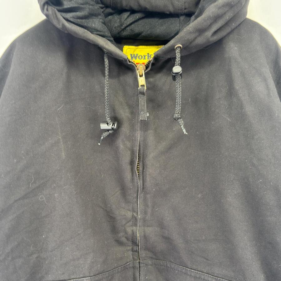 古着 ワークスポーツ Work Sport ダック ジャケット フルジップ ワーク