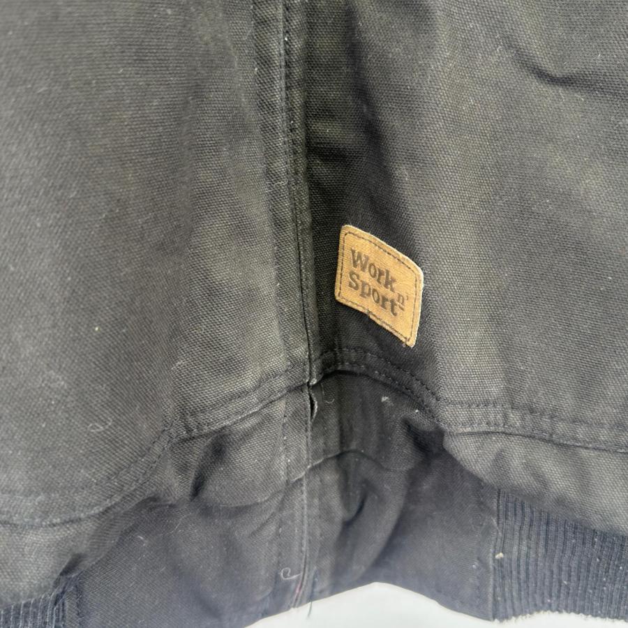 古着 ワークスポーツ Work Sport ダック ジャケット フルジップ ワーク