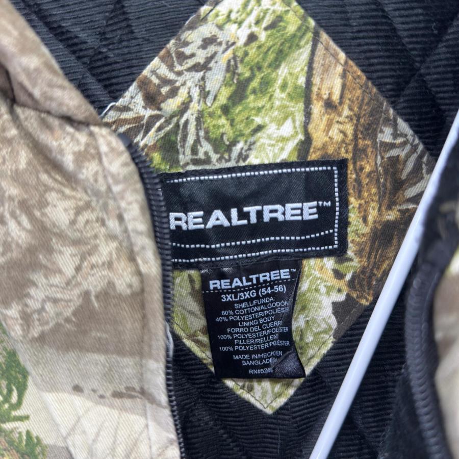 古着 リアルツリー REAL TREE パーカー フルジップ ワーク 大きい