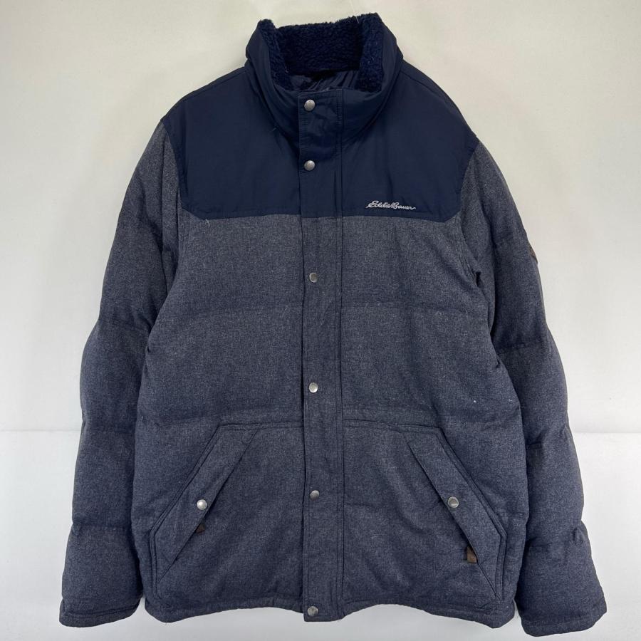 古着 エディー・バウアー Eddie Bauer ジャケット フルジップ ロゴ刺繍 