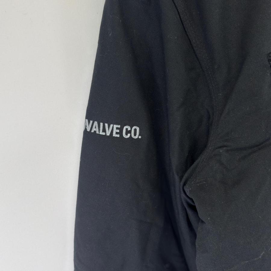 古着 カーハート Carhartt ダック ジャケット フルジップ ワンポイントロゴ 大きいサイズ ワークジャケット 2XL  ブラック系 メンズ Carhartt（カーハート） 古着 ダック ジャケット フルジップ ワン