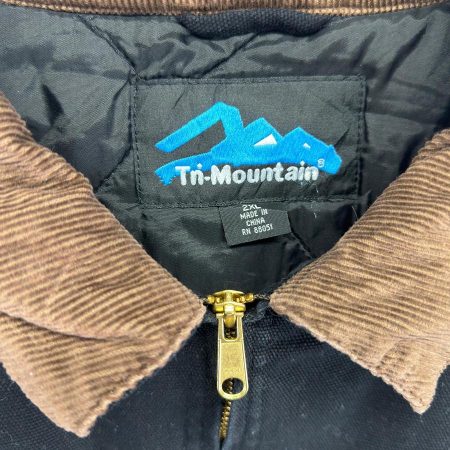 Tn-Mountain デトロイトジャケット ダック コーデュロイ キルティング 古着 Tn Mountain ジャケット ダック ワーク フルジップ 中綿
