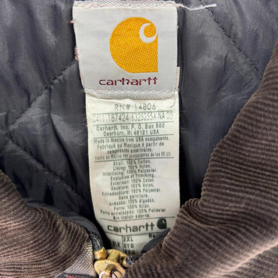 Carhartt（カーハート） 古着 ダック ジャケット 中綿 フルジップ ワン