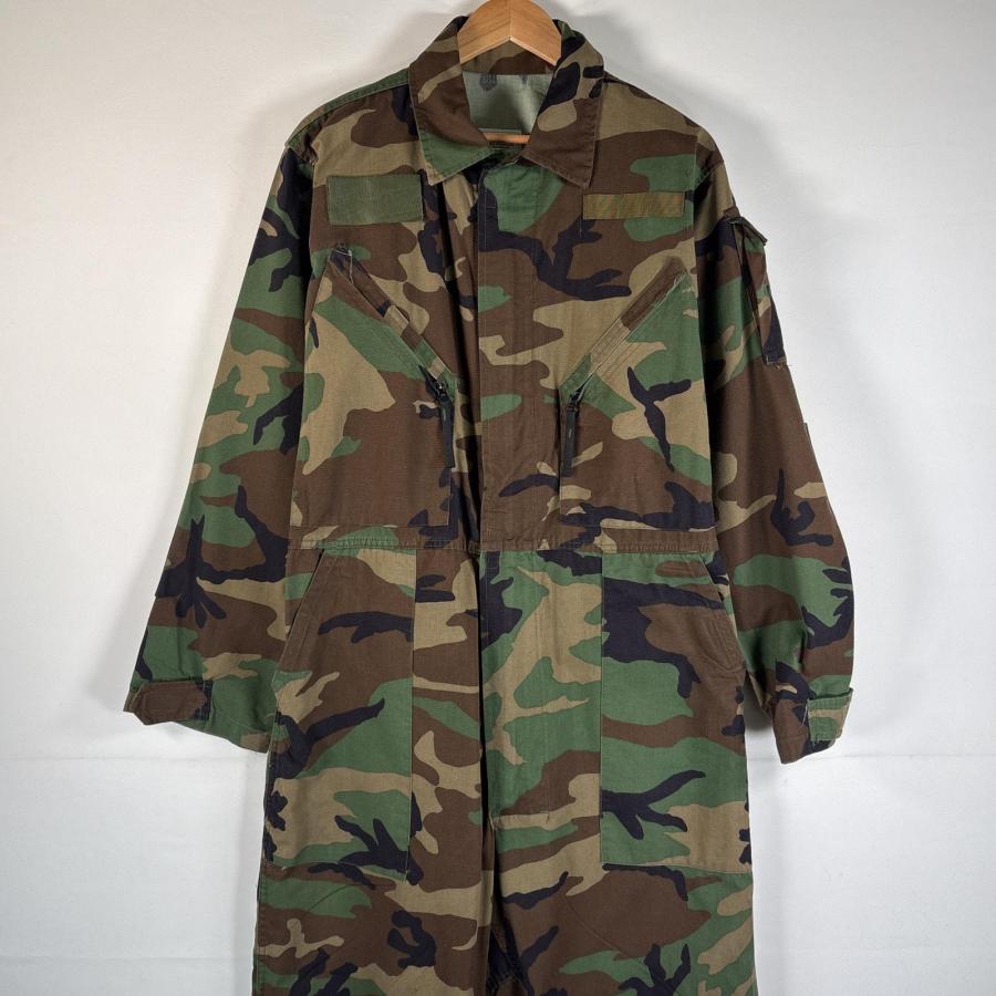 古着 90's/90年代 ミリタリー 長袖つなぎ オールインワン ワーク 作業