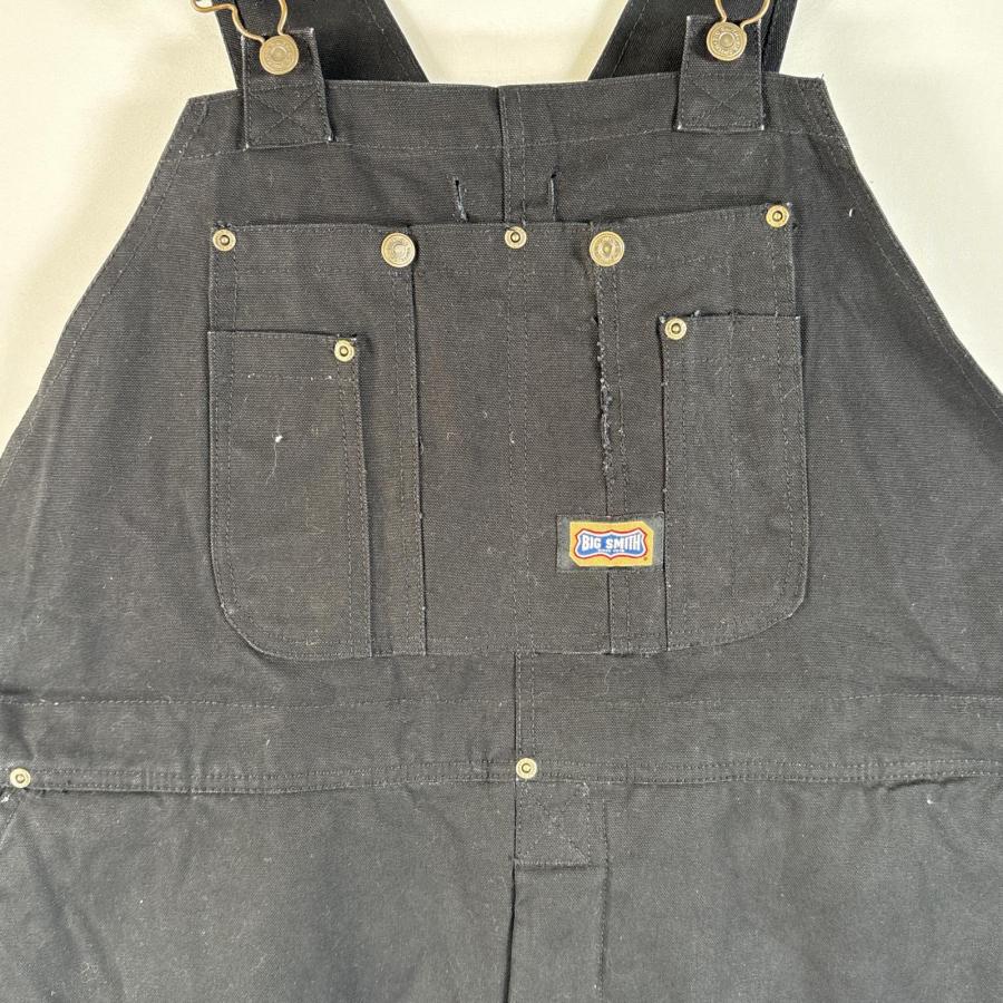 古着 ビッグスミス Big Smith オーバーオール ダック ワンポイントロゴ