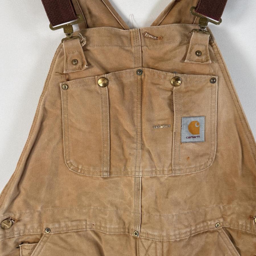 Carhartt（カーハート） 古着 オーバーオール ダック ワンポイントロゴ