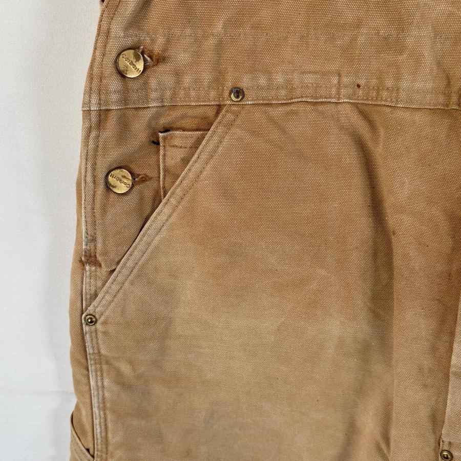 Carhartt（カーハート） 古着 オーバーオール ダック ワンポイントロゴ