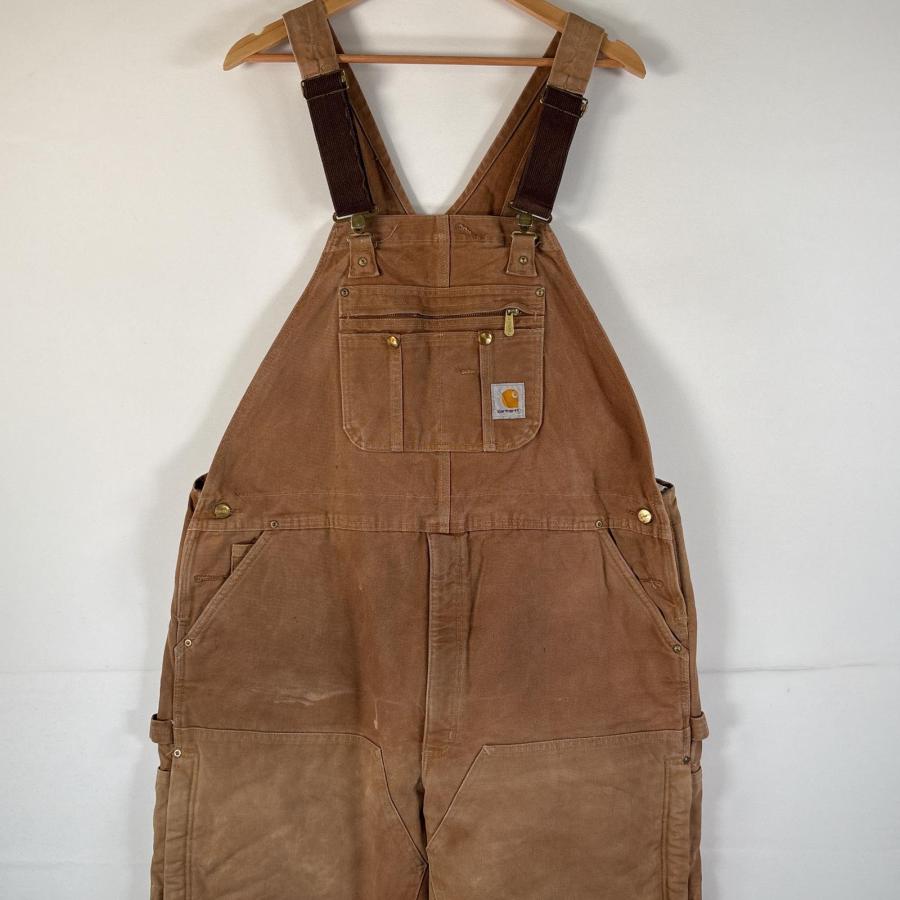 Carhartt（カーハート） 古着 オーバーオール ダック ワンポイントロゴ
