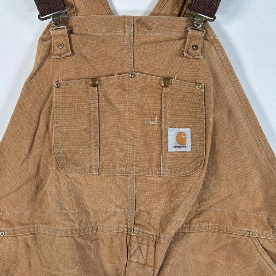 Carhartt（カーハート） 古着 オーバーオール ダック ワンポイントロゴ