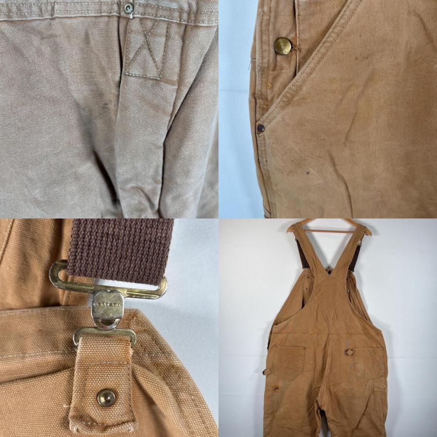 Carhartt（カーハート） 古着 オーバーオール ダック ワンポイントロゴ