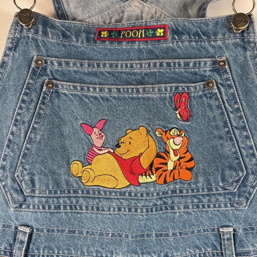 古着 プー Pooh オーバーオール デニム ディズニー くまのプーさん