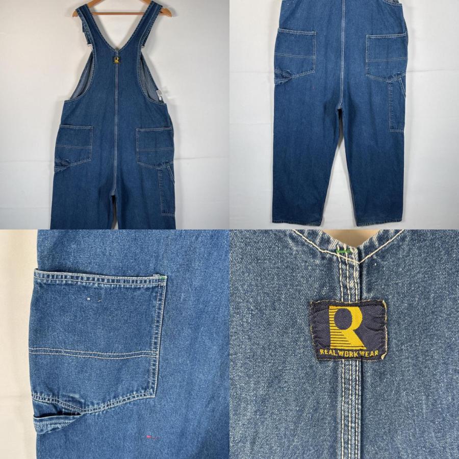 古着 リアルワークウェア REAL WORK WEAR オーバーオール デニム