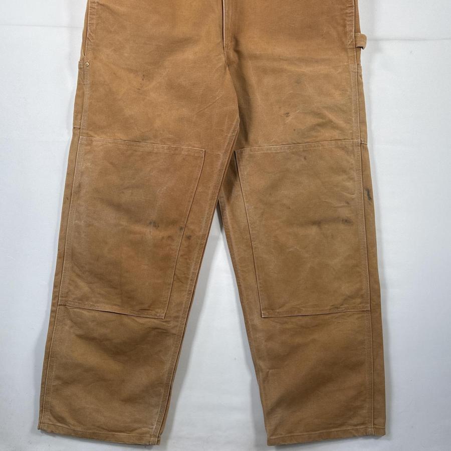 新品カーハートキャメルオーバーオールダブルニーペインターパンツw54