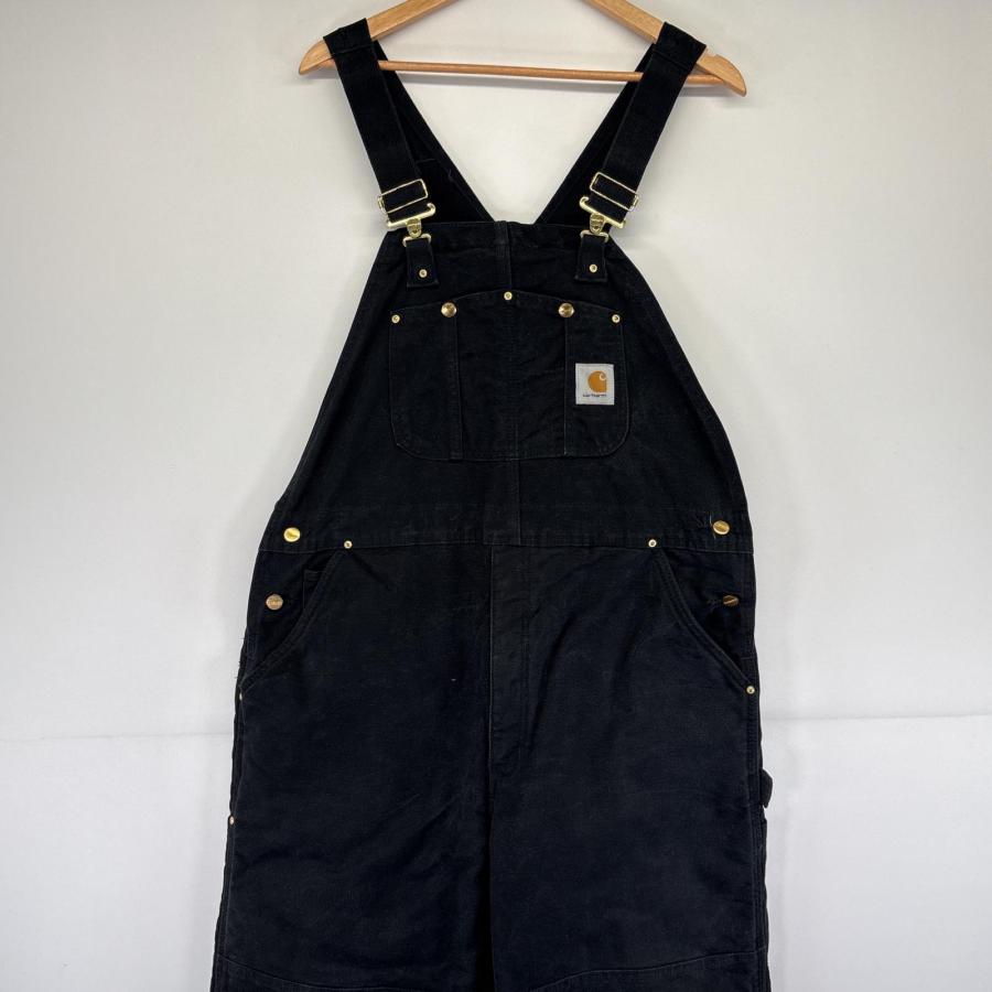 carhartt カーハート ダブルニー オーバーオール ブラック W42L30 メキシコ製 carharttカーハート ダック地 ダブルニー