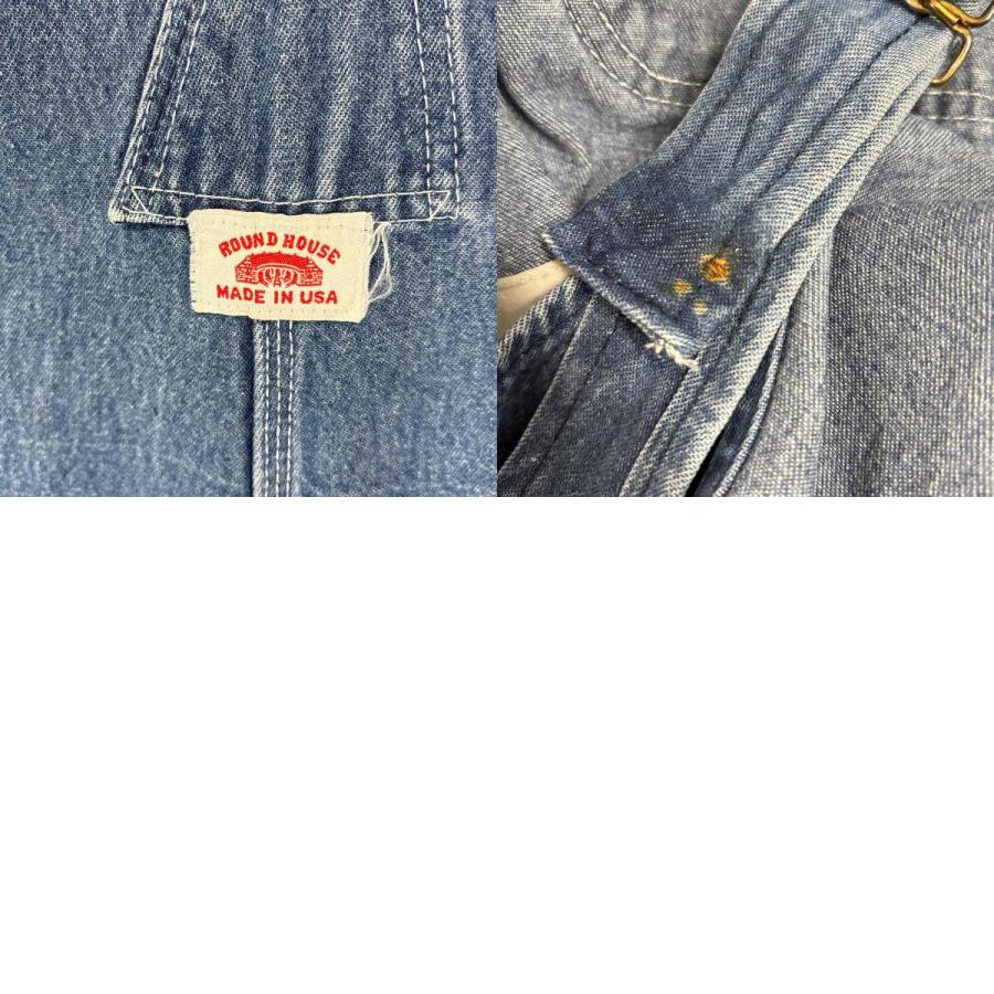 古着 90's/90年代 ラウンドハウス ROUND HOUSE USA製 オーバーオール