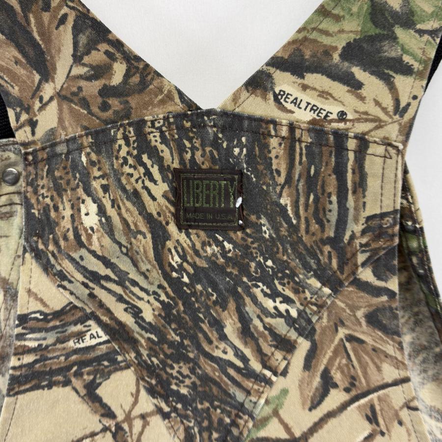 希少LIBERTY リバティー　ストライプオーバーオール　カットオフ　USA LIBERTY OVERALLS ストライプ・ビブオーバーオール