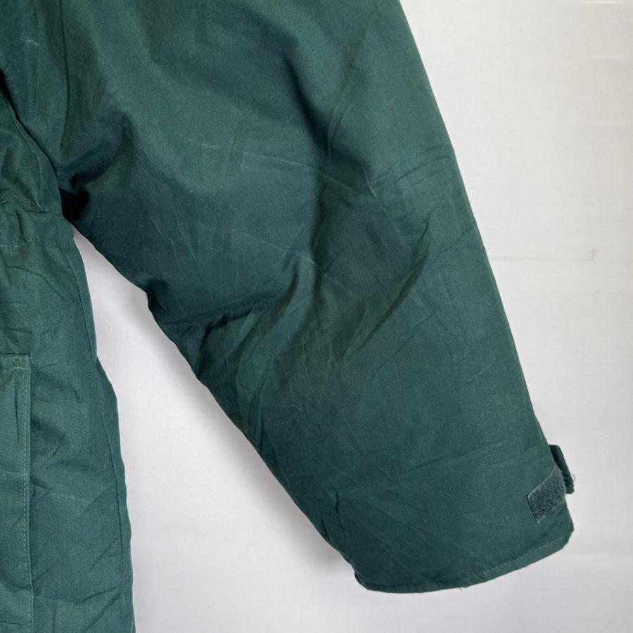 古着 エディー・バウアー Eddie Bauer ジャケット フルジップ ダウンジャケット フーディ 大きいサイズ 2XL  グリーン系 メンズ 古着 エディー・バウアー Eddie Bauer ジャケット フルジップ ダウン