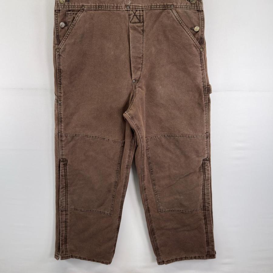 メンズ USA製 OLD CARHARTT ブラウン ダック ダブルニー オーバーオール