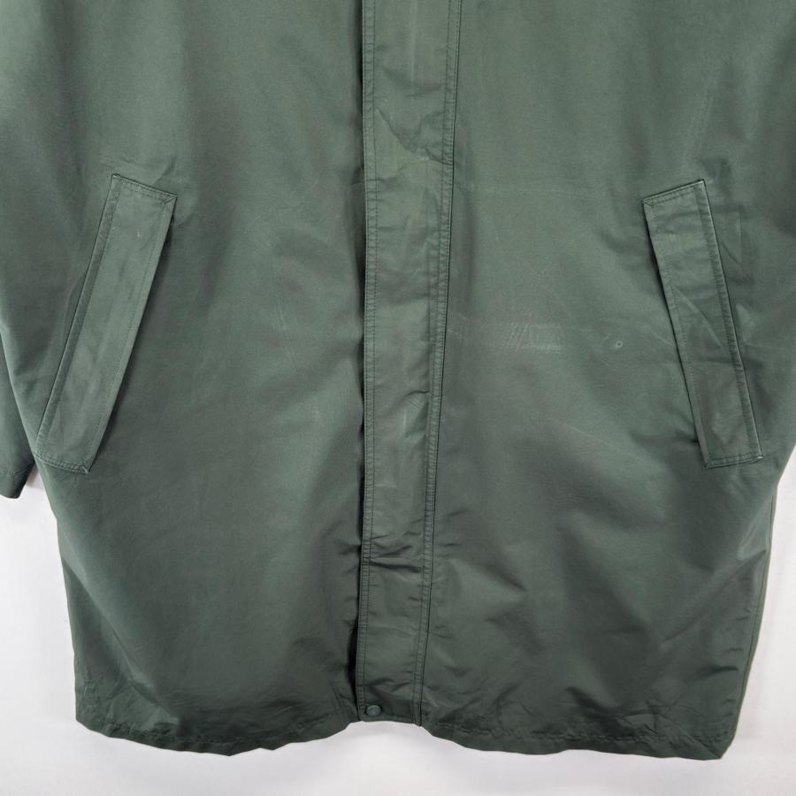 ヴィンテージ L.L.Beanフード付きダークグリーンロングコート L.L.Bean（エルエルビーン） 古着 ジャケット ロングコート レイン