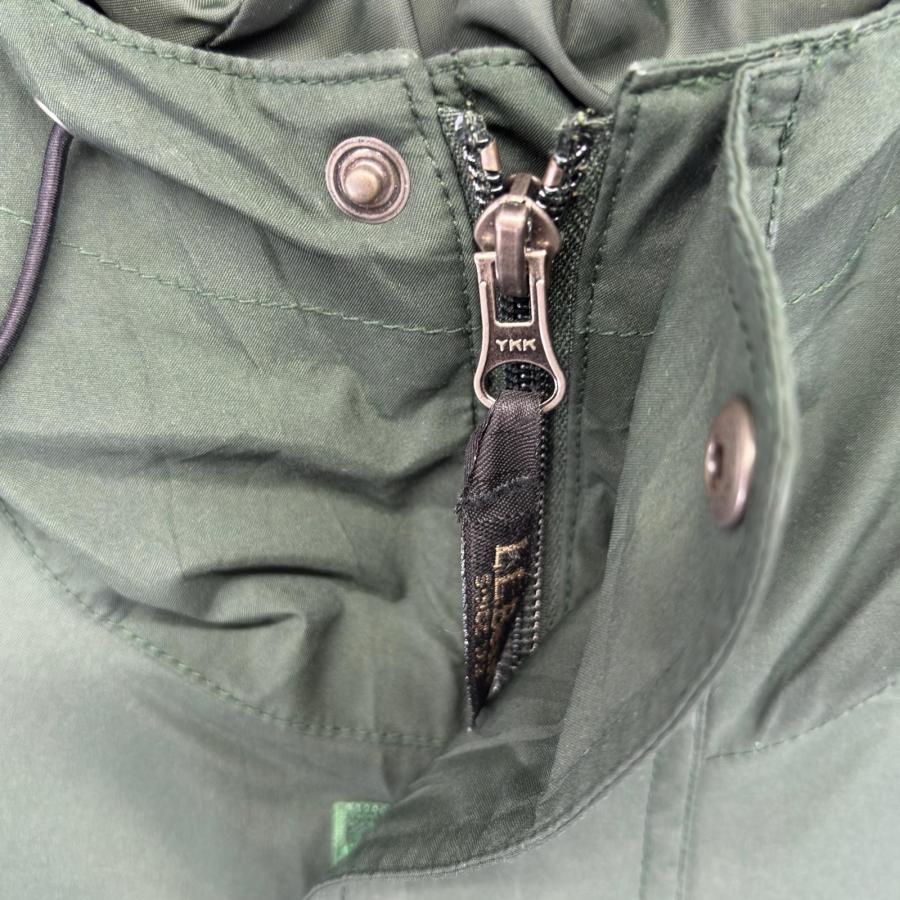 ヴィンテージ L.L.Beanフード付きダークグリーンロングコート L.L.Bean（エルエルビーン） 古着 ジャケット ロングコート レイン