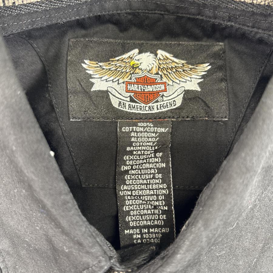 古着 ハーレーダビッドソン HARLEY DAVIDSON 長袖シャツ ボタンダウン