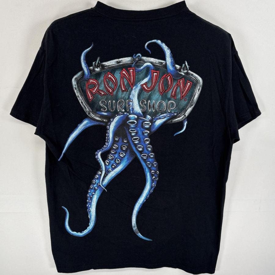 古着 ロンジョン RONJON 半袖Tシャツ ラバー両面プリント クラーケン