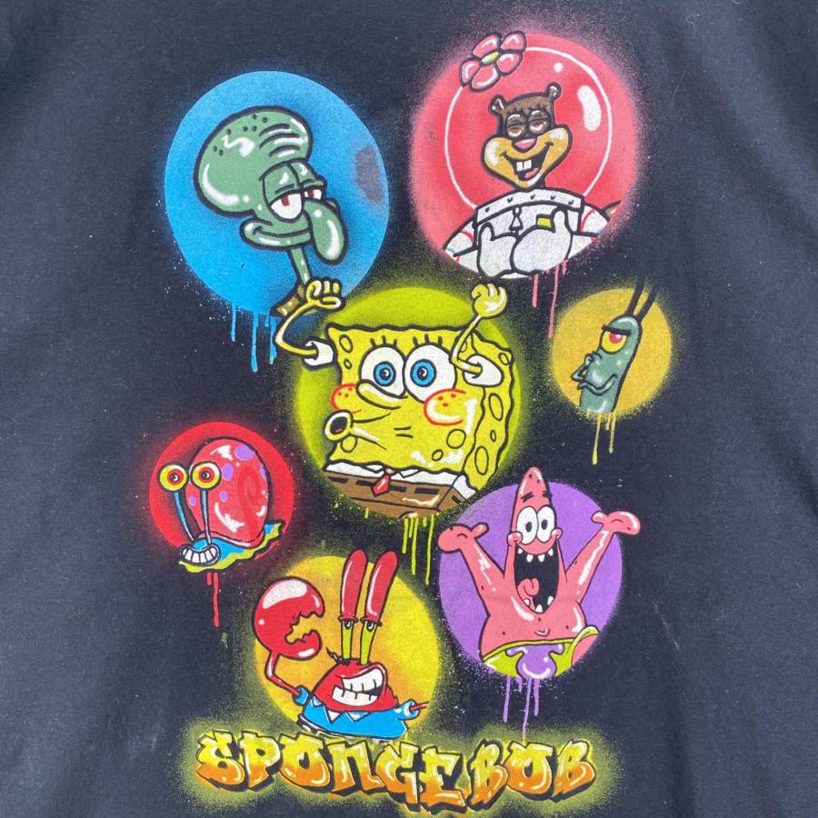 古着 nickelodeon 半袖Tシャツ スポンジボブ キャラクター ラバー