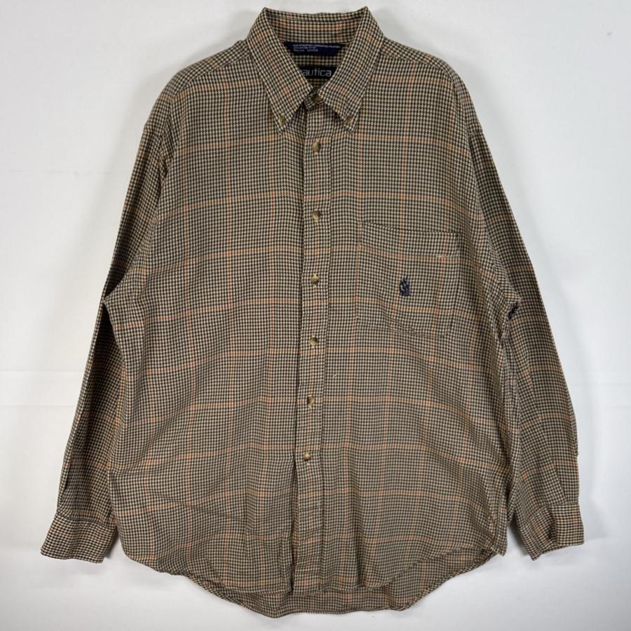 古着 90's/90年代 ノーティカ NAUTICA 長袖シャツ 千鳥柄