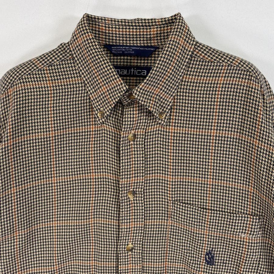 古着 90's/90年代 ノーティカ NAUTICA 長袖シャツ 千鳥柄