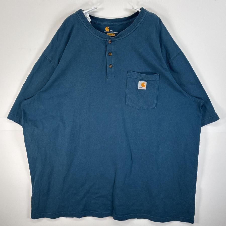 Carhartt（カーハート） 古着 半袖Tシャツ ヘンリーネック 大きい 