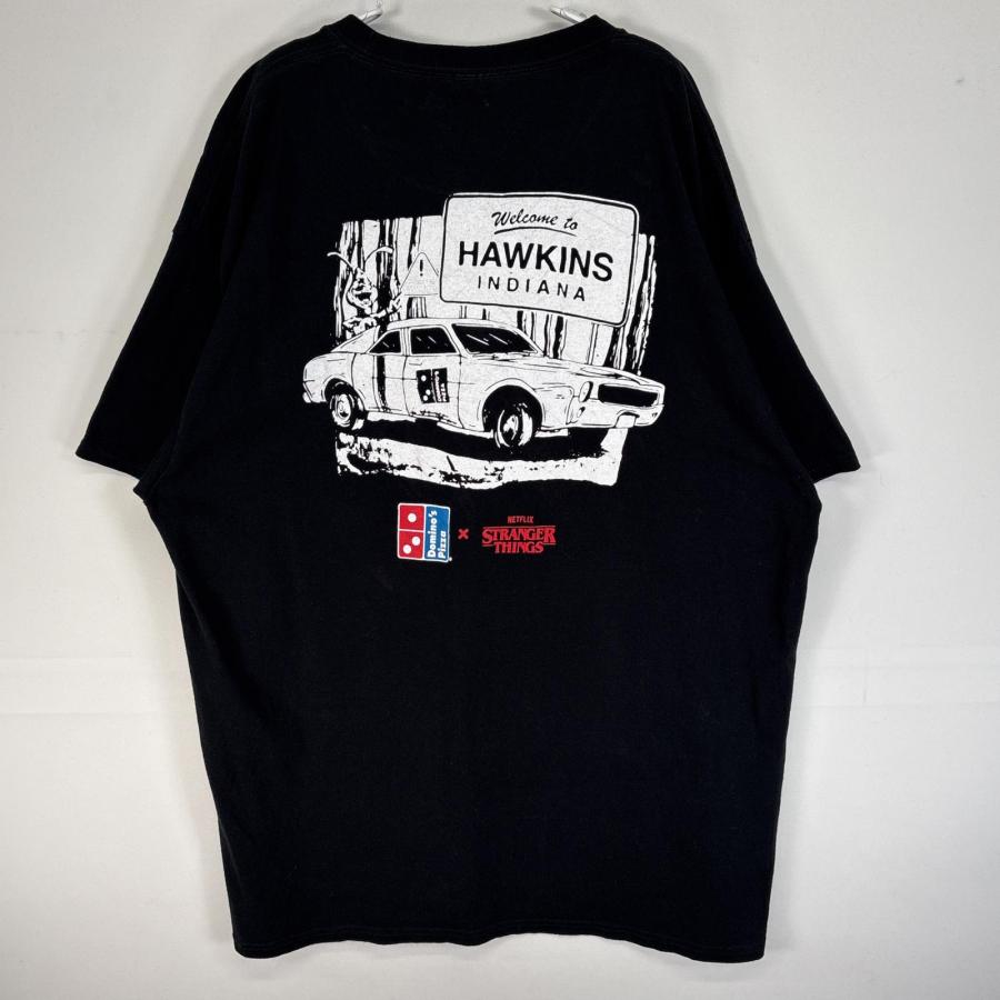 古着 ストレンジャーシングス 半袖Tシャツ ドミノピザ コラボ 企業 肉