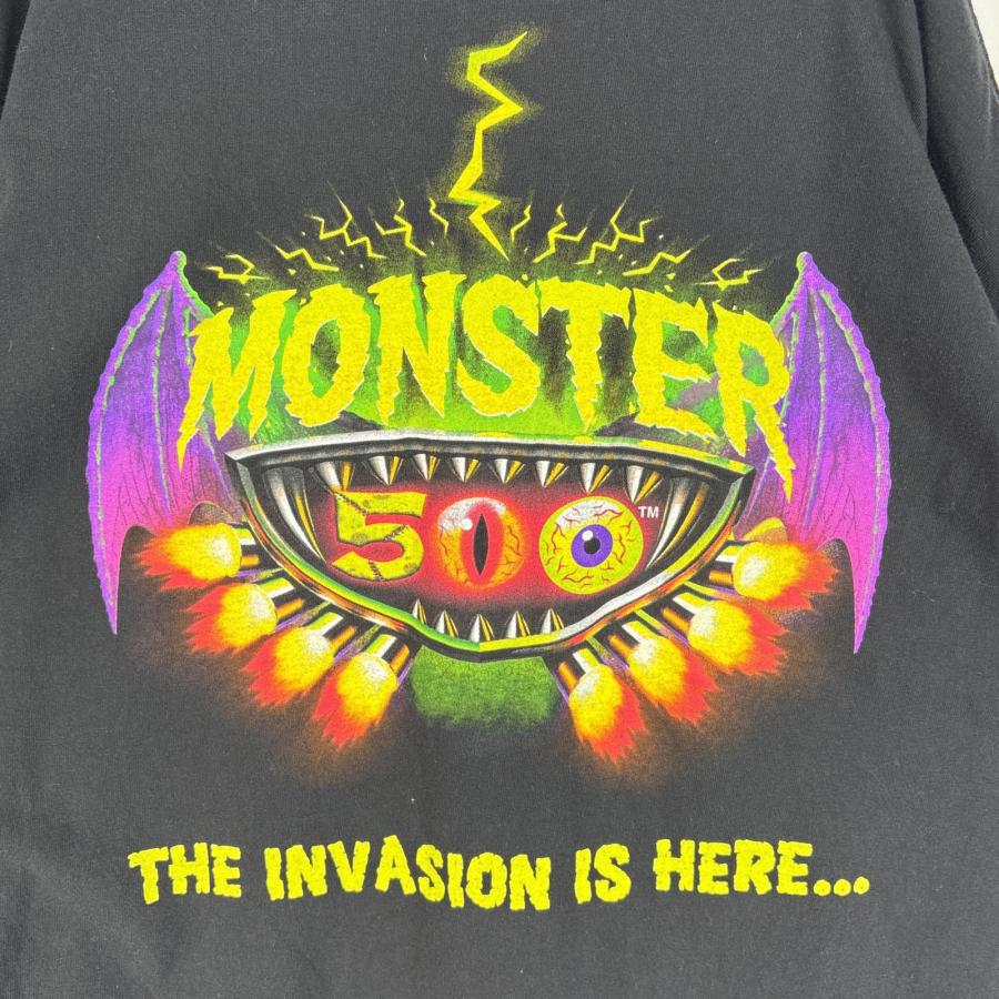 古着 トイザらス 長袖Tシャツ 両面 袖 ラバープリント 大きいサイズ 肉