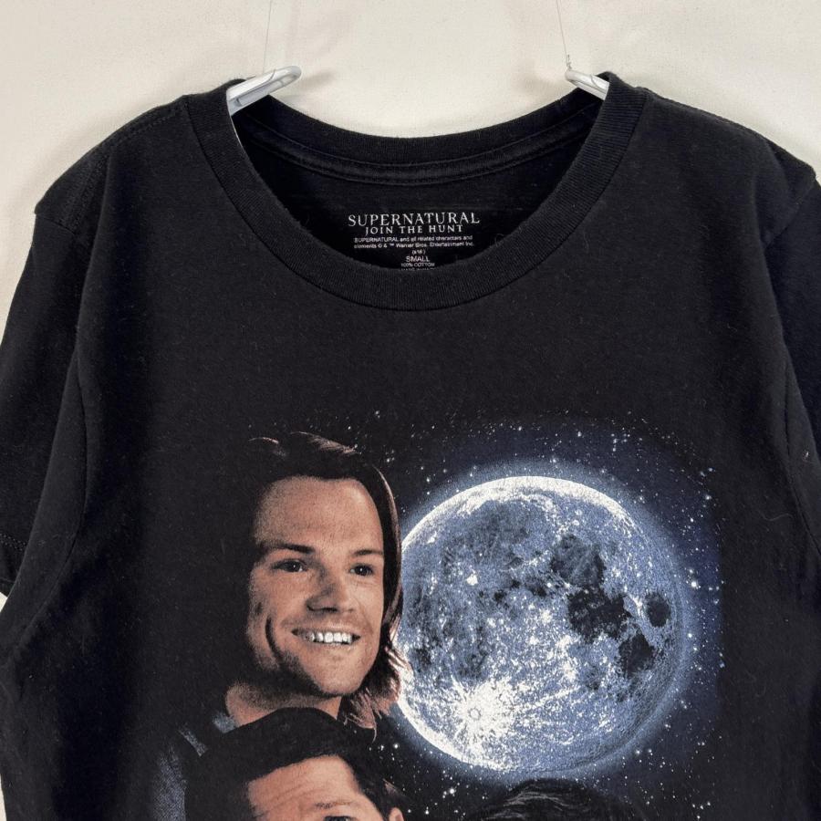 レア 古着 SUPERNATURAL Tシャツ / Lサイズ 古着 スーパーナチュラル 半袖Tシャツ 大判 海外ドラマ S ブラック