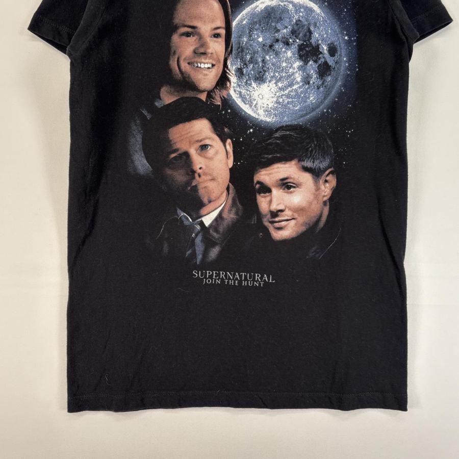 レア 古着 SUPERNATURAL Tシャツ / Lサイズ 古着 スーパーナチュラル 半袖Tシャツ 大判 海外ドラマ S ブラック