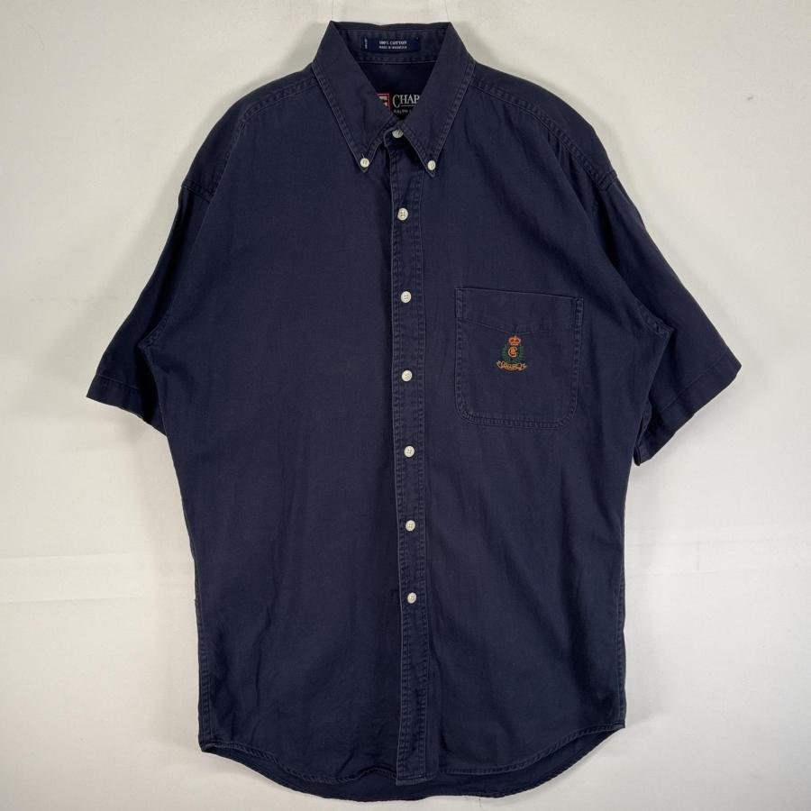 CHAPS ラルフローレン◎90s 半袖 シャツ ロゴ D402 古着 90's/90年代 チャップスラルフローレン CHAPS RALPHLAUREN 半袖