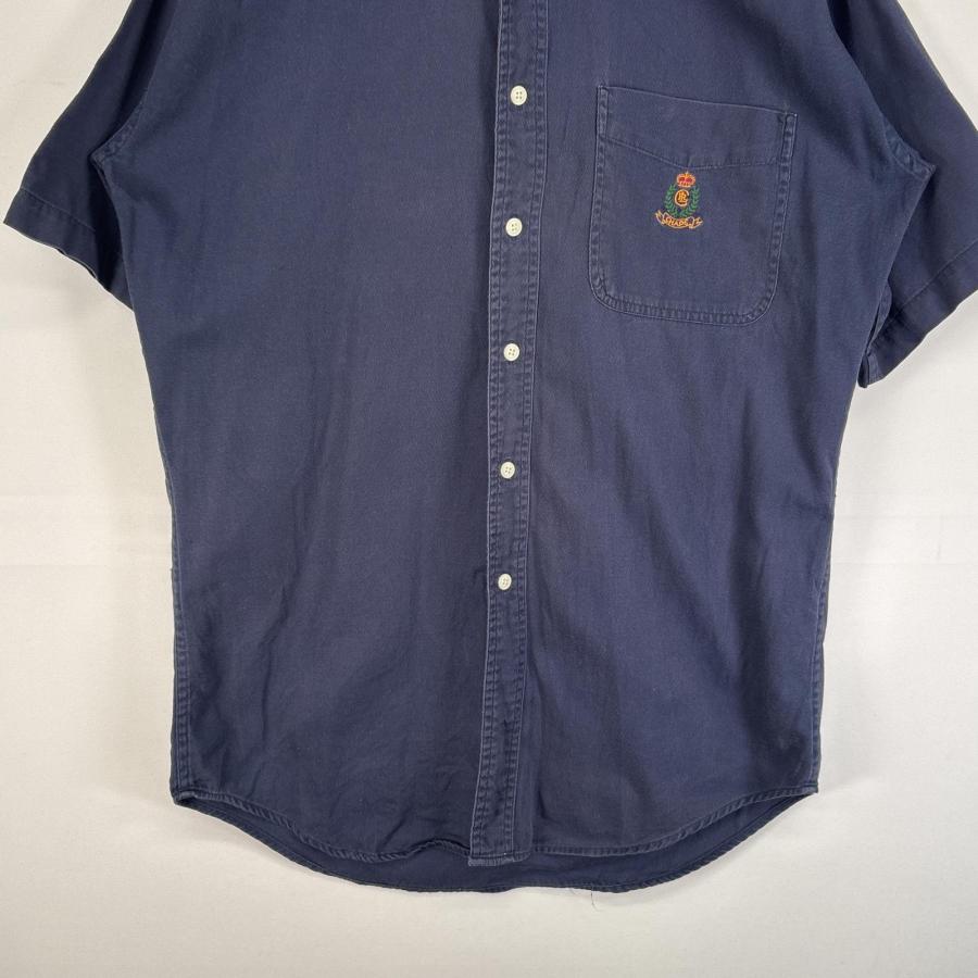 CHAPS ラルフローレン◎90s 半袖 シャツ ロゴ D402 古着 90's/90年代 チャップスラルフローレン CHAPS RALPHLAUREN 半袖