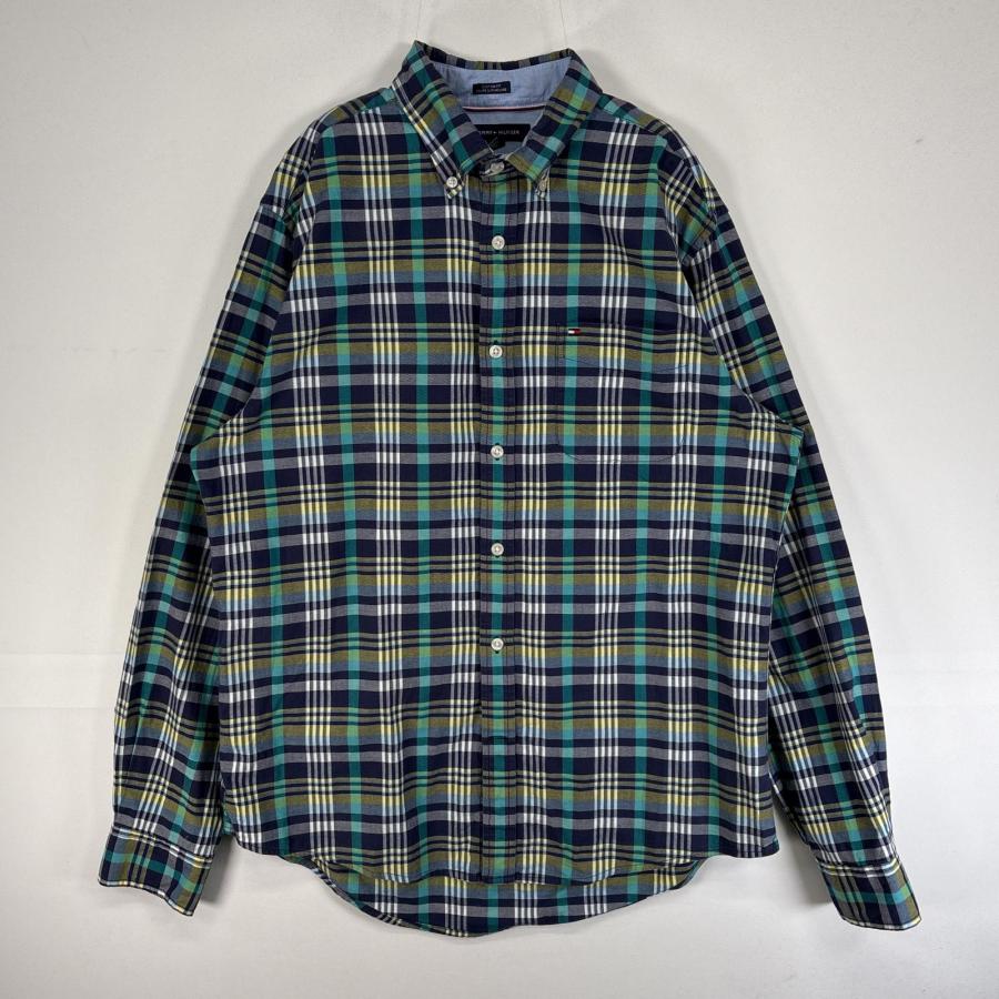 古着 トミーヒルフィガー TOMMY HILFIGER 長袖シャツ チェック ボタン