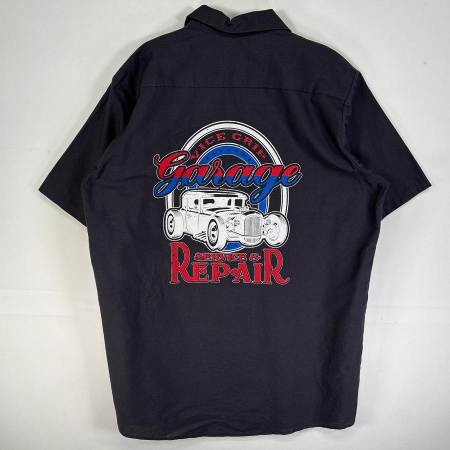 H☆レッドキャップ☆フォード☆半袖ワークシャツ☆00s☆バックプリント RED KAP（レッドキャップ） 古着 半袖シャツ ワーク 車 モーター