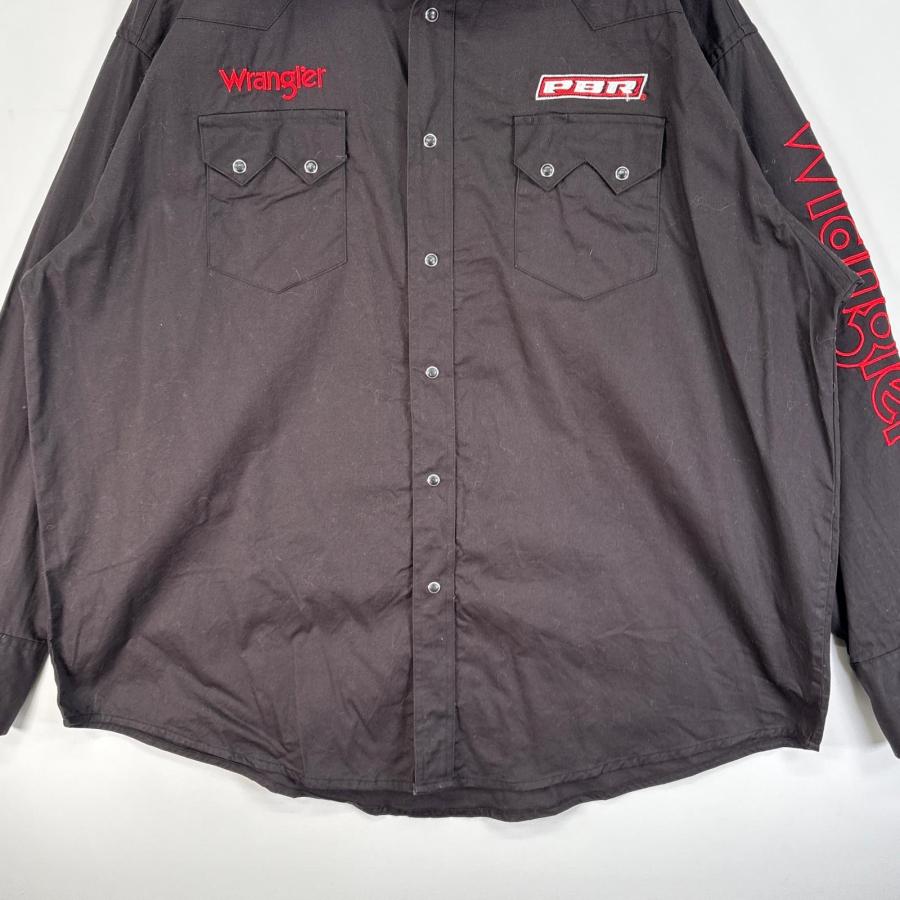 Wrangler（ラングラー） 古着 長袖シャツ ウエスタン 袖 両面 刺繍